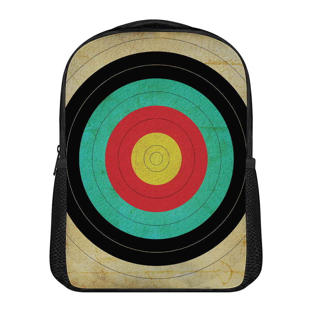 Grunge Bullseye Target Print Casual Backpack