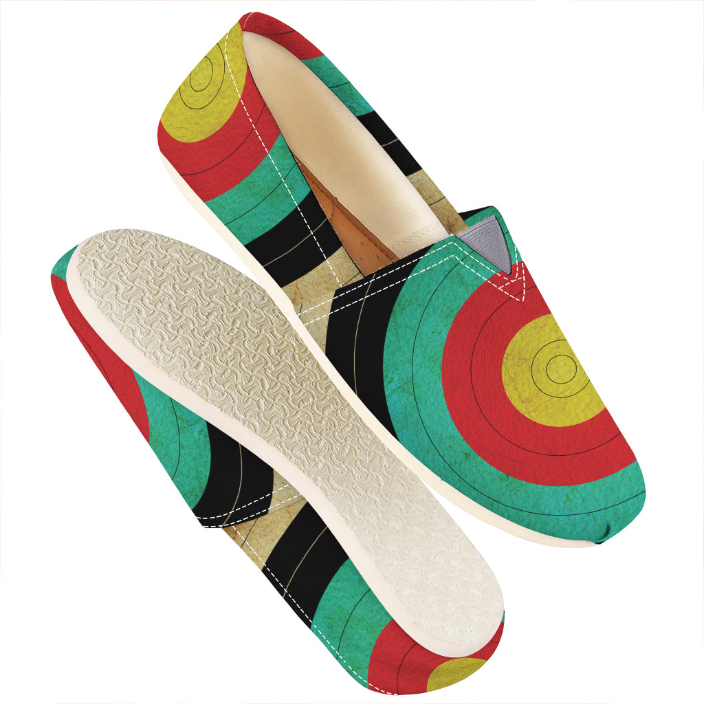 Grunge Bullseye Target Print Casual Shoes