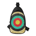 Grunge Bullseye Target Print Sling Bag