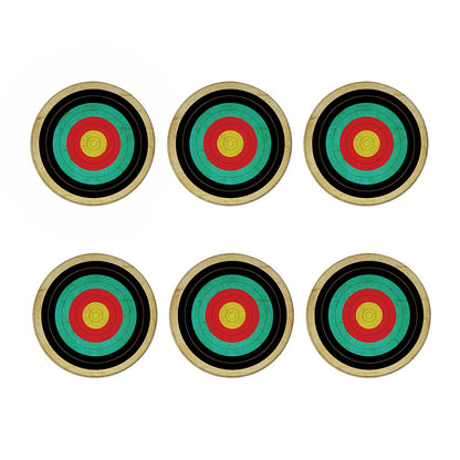 Grunge Bullseye Target Print Coaster Set