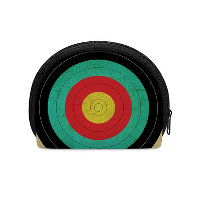 Grunge Bullseye Target Print Coin Purse