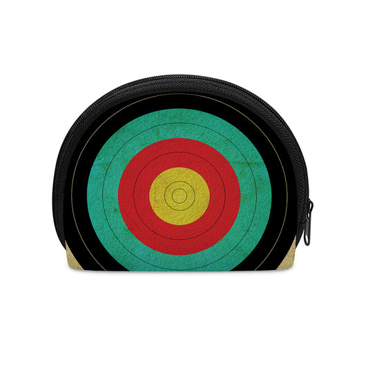 Grunge Bullseye Target Print Coin Purse