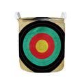 Grunge Bullseye Target Print Collapsible Laundry Basket