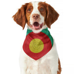 Grunge Bullseye Target Print Dog Bandana