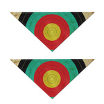 Grunge Bullseye Target Print Dog Bandana