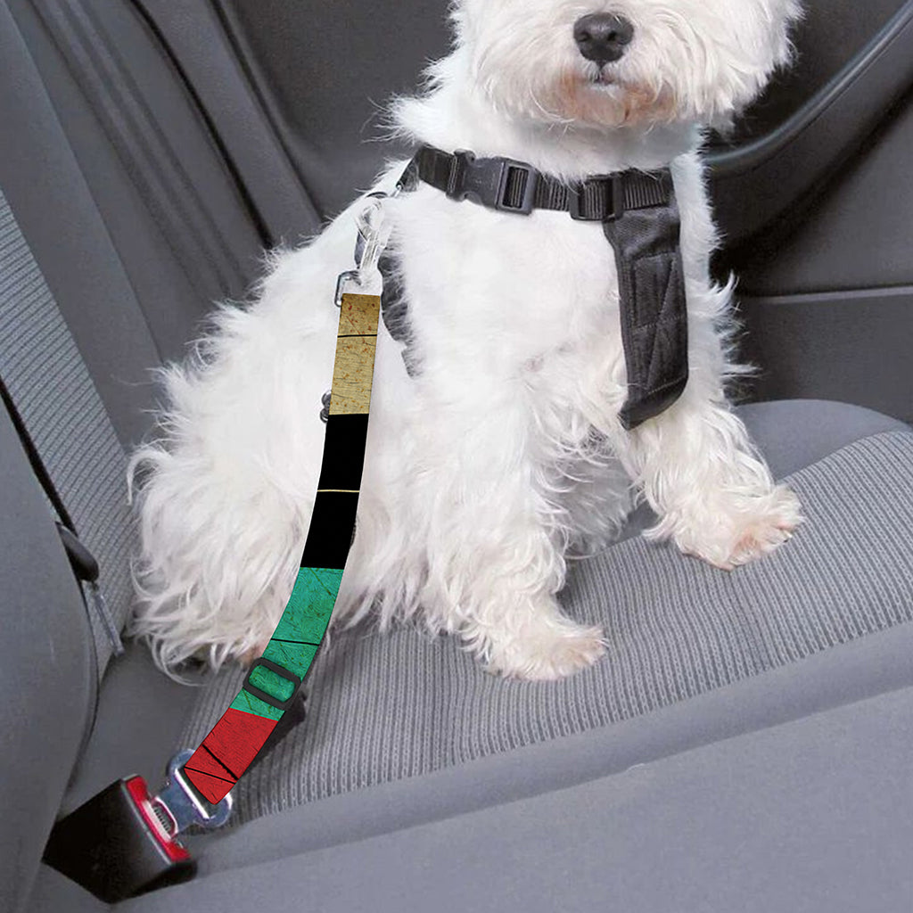 Grunge Bullseye Target Print Dog Seat Belt