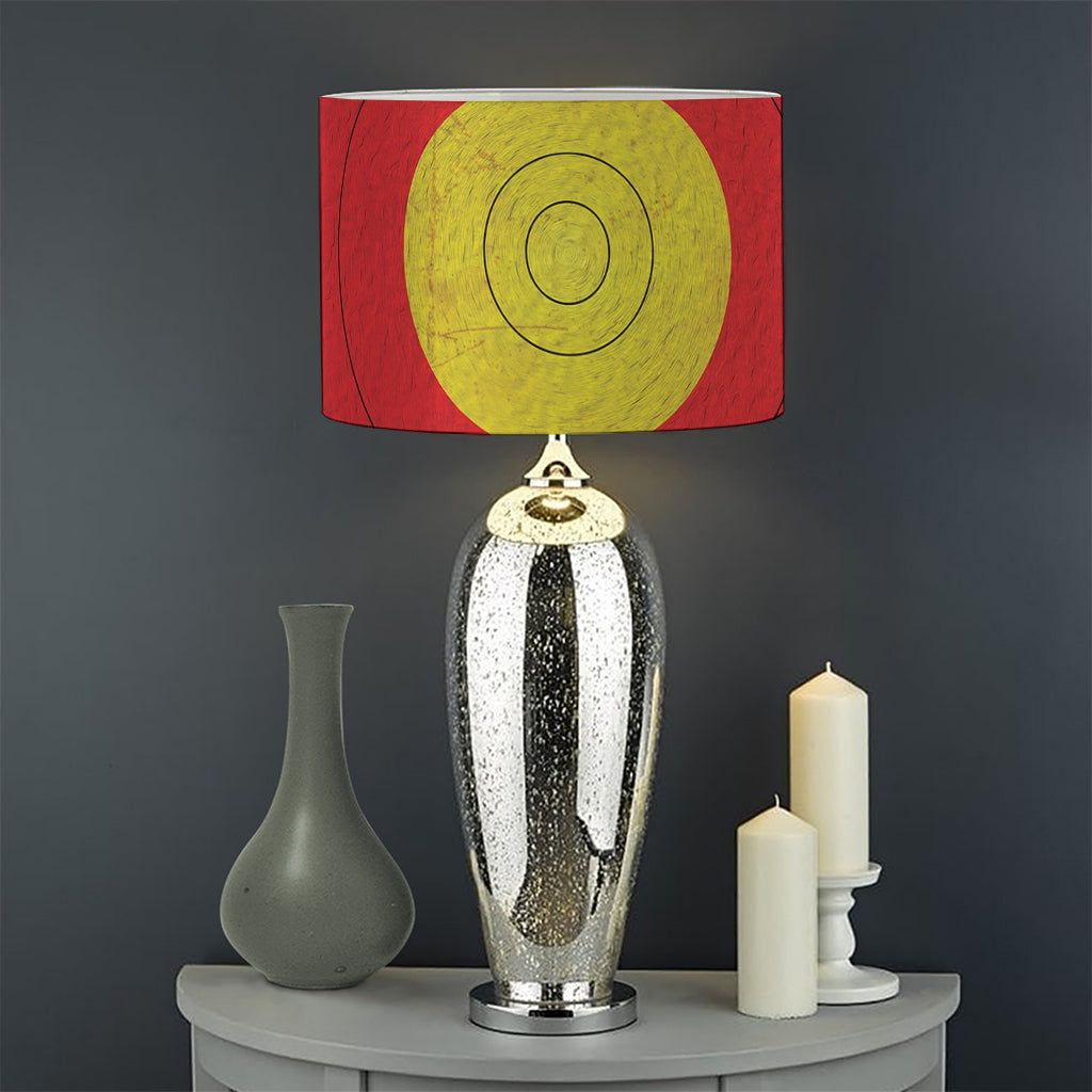 Grunge Bullseye Target Print Drum Lamp Shade