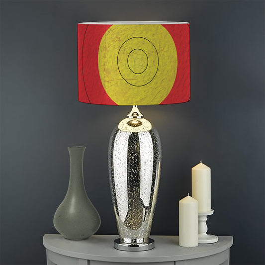 Grunge Bullseye Target Print Drum Lamp Shade