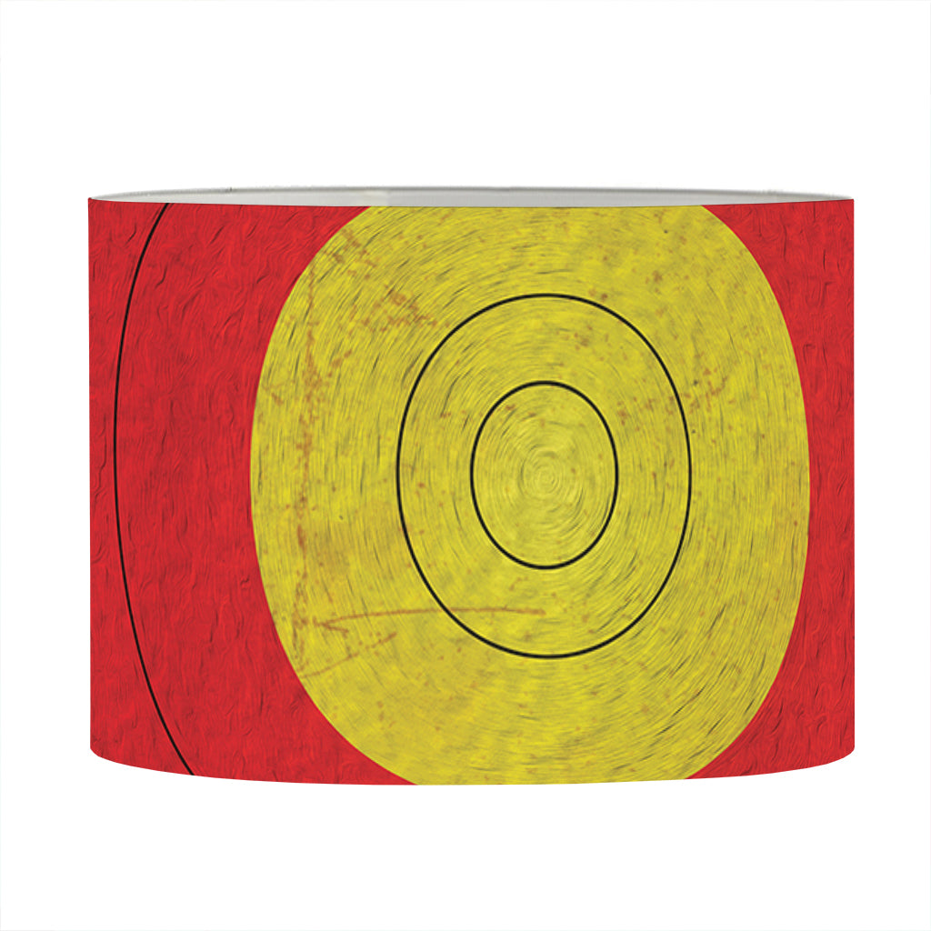 Grunge Bullseye Target Print Drum Lamp Shade
