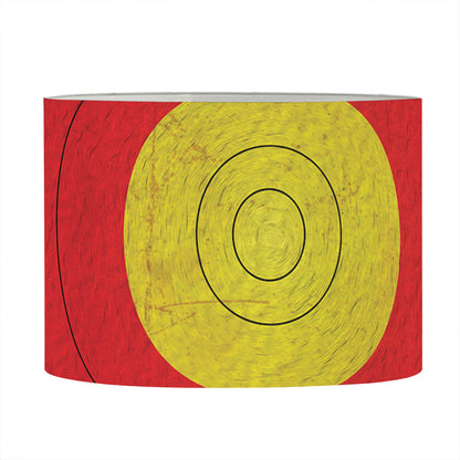 Grunge Bullseye Target Print Drum Lamp Shade
