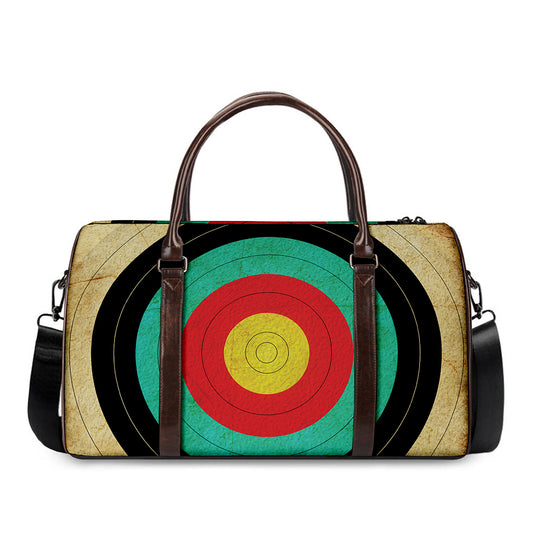 Grunge Bullseye Target Print Duffle Bag