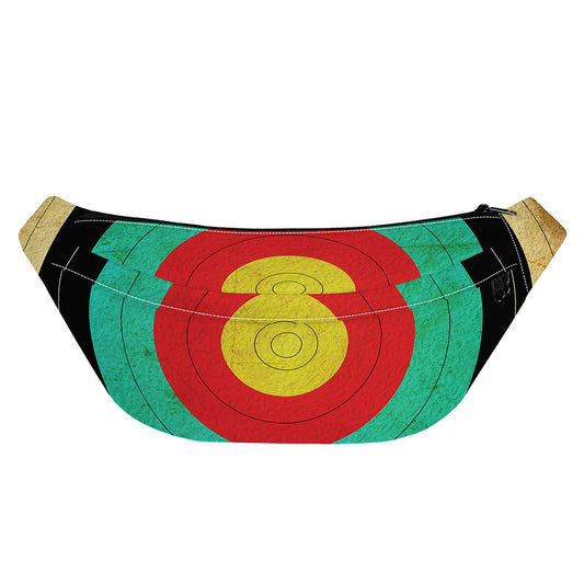 Grunge Bullseye Target Print Fanny Pack