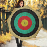 Grunge Bullseye Target Print Foldable Umbrella
