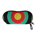 Grunge Bullseye Target Print Glasses Case