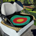 Grunge Bullseye Target Print Golf Cart Seat Cover