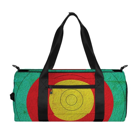 Grunge Bullseye Target Print Gym Bag