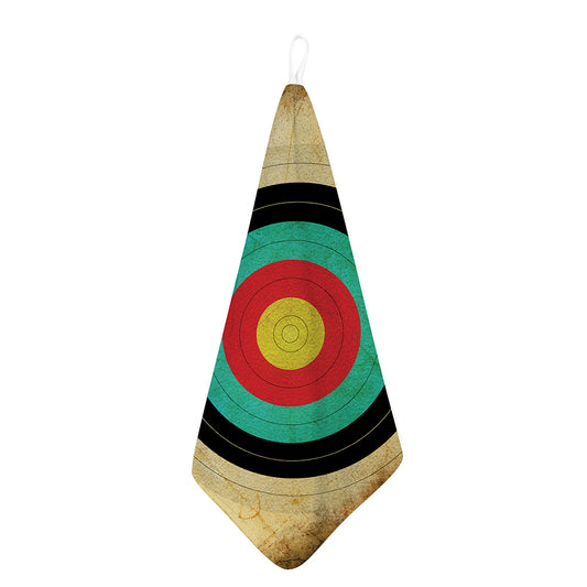 Grunge Bullseye Target Print Hand Towel