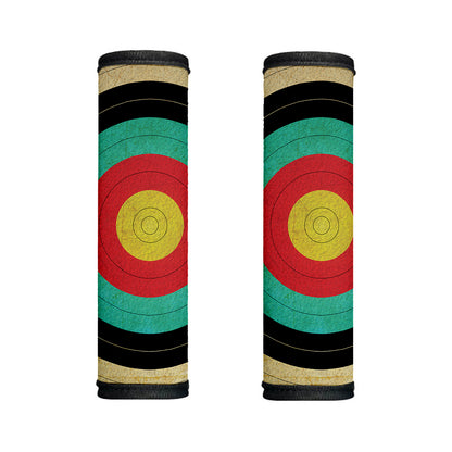 Grunge Bullseye Target Print Handle Covers