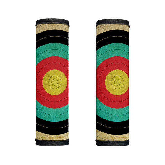 Grunge Bullseye Target Print Handle Covers