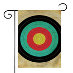 Grunge Bullseye Target Print House Flag