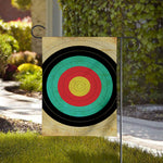 Grunge Bullseye Target Print House Flag