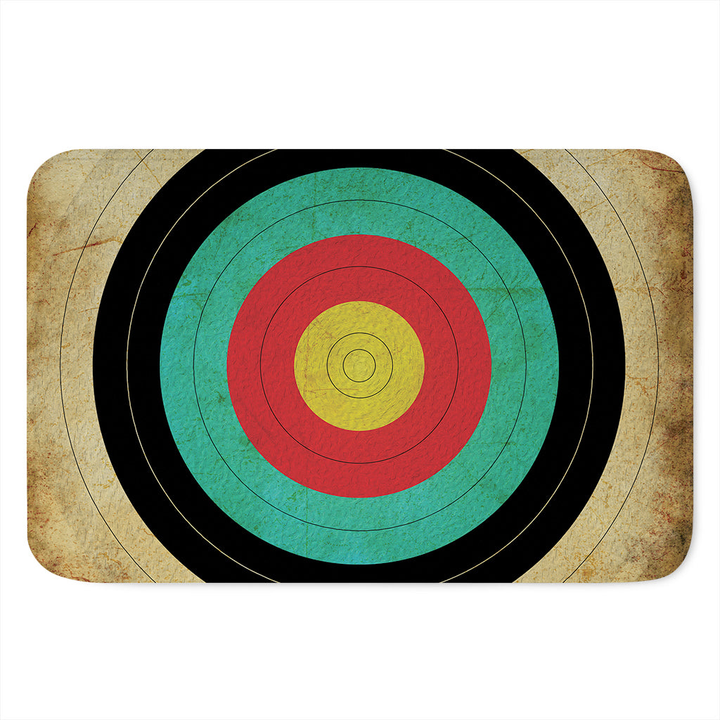 Grunge Bullseye Target Print Indoor Door Mat