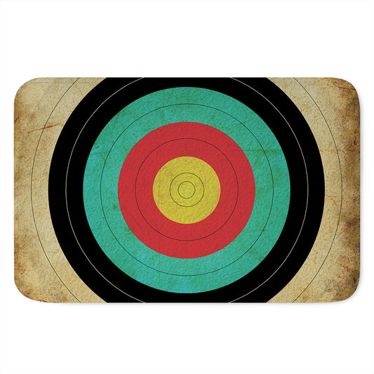 Grunge Bullseye Target Print Indoor Door Mat