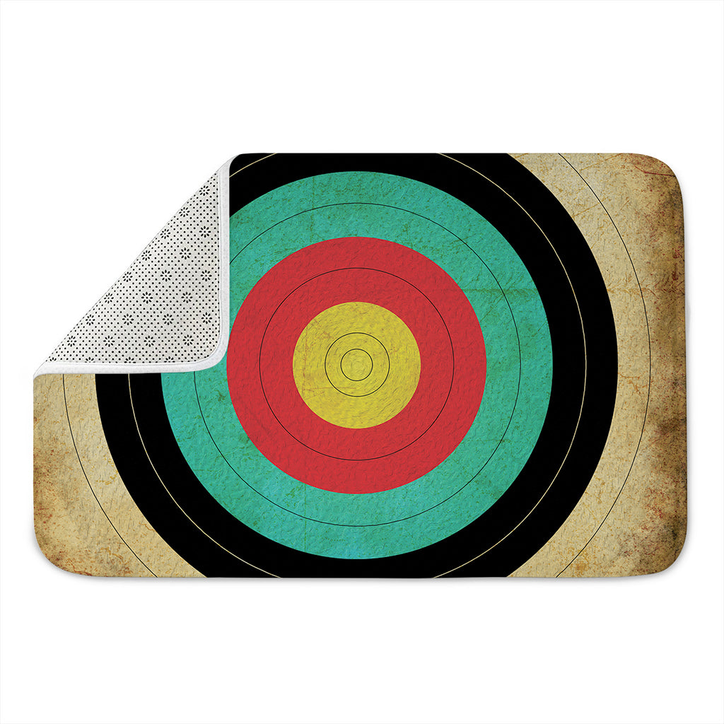 Grunge Bullseye Target Print Indoor Door Mat