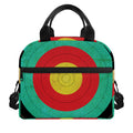 Grunge Bullseye Target Print Insulated Lunch Bag