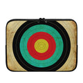 Grunge Bullseye Target Print Laptop Sleeve