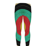 Grunge Bullseye Target Print Men's leggings