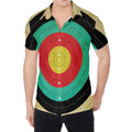 Grunge Bullseye Target Print Men's Shirt
