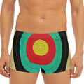 Grunge Bullseye Target Print Men's Short Boxer Briefs