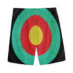 Grunge Bullseye Target Print Men's Sports Shorts