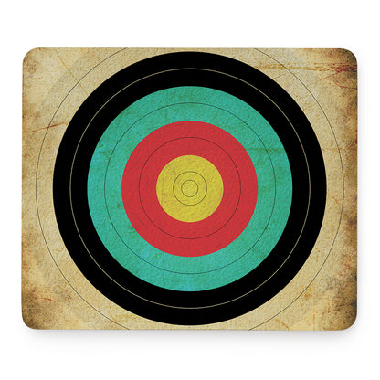 Grunge Bullseye Target Print Mouse Pad