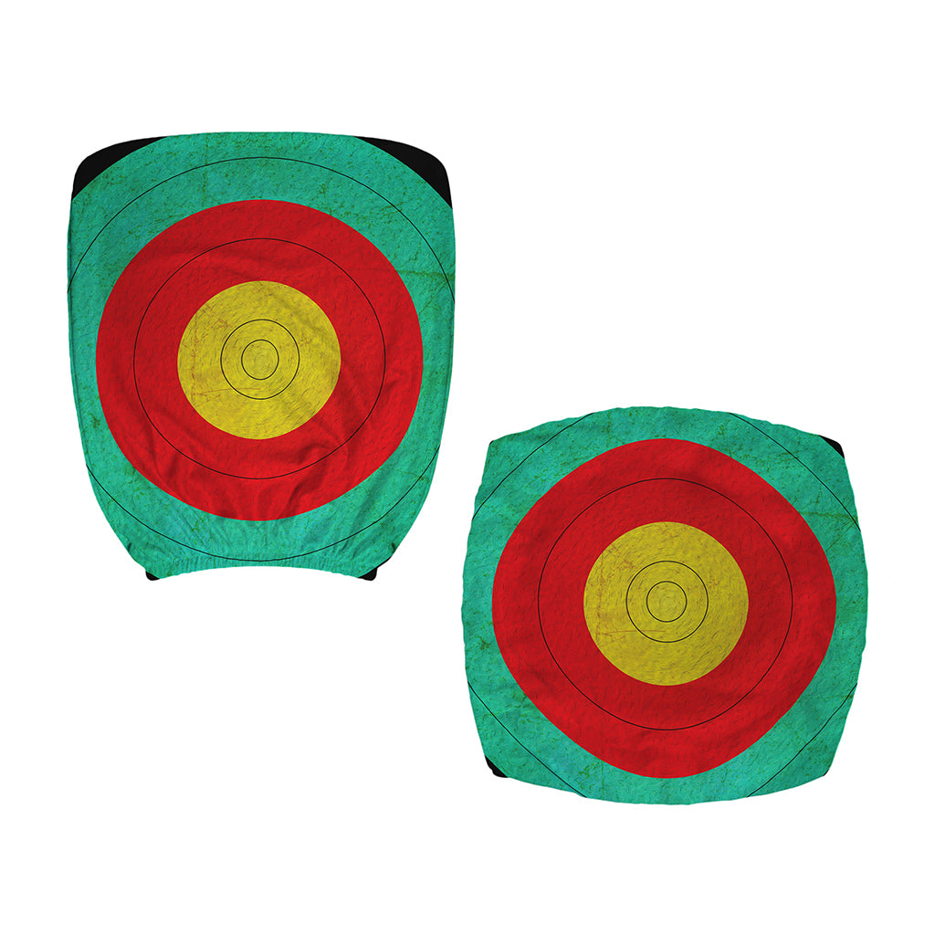 Grunge Bullseye Target Print Office Chair Cover