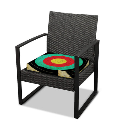 Grunge Bullseye Target Print Outdoor Seat Cushion Cover