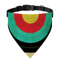 Grunge Bullseye Target Print Over The Collar Dog Bandana
