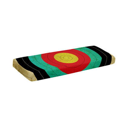 Grunge Bullseye Target Print Piano Keyboard Cover