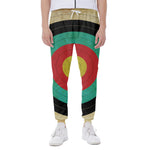 Grunge Bullseye Target Print Scuba Joggers