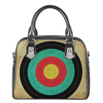 Grunge Bullseye Target Print Shoulder Handbag