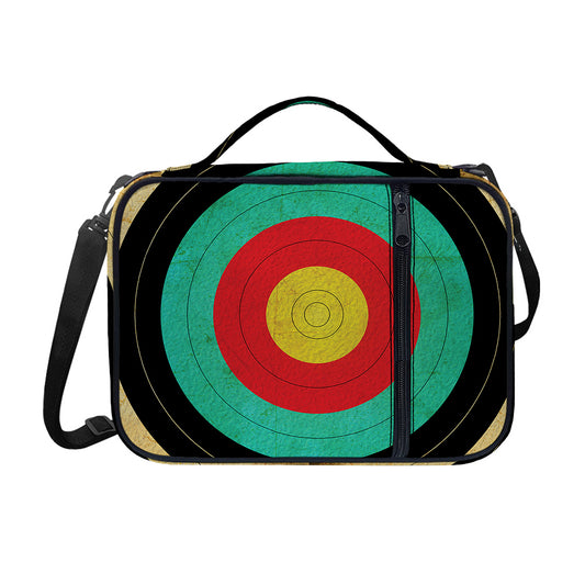 Grunge Bullseye Target Print Shoulder Strap Bible Bag