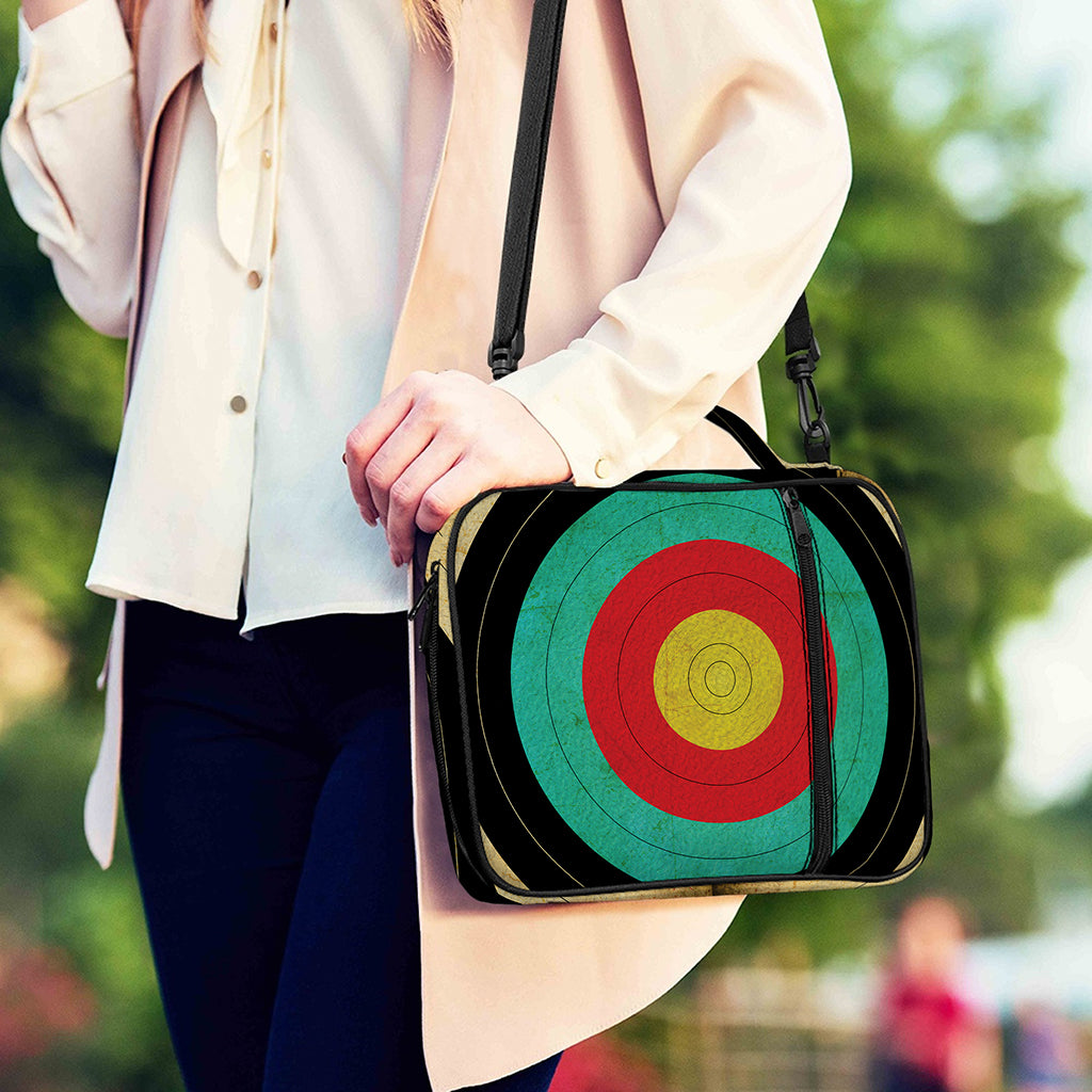 Grunge Bullseye Target Print Shoulder Strap Bible Bag
