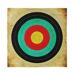 Grunge Bullseye Target Print Silk Bandana