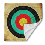 Grunge Bullseye Target Print Silk Bandana