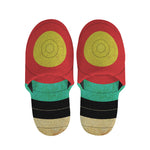 Grunge Bullseye Target Print Slippers