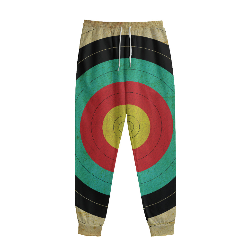 Grunge Bullseye Target Print Sweatpants