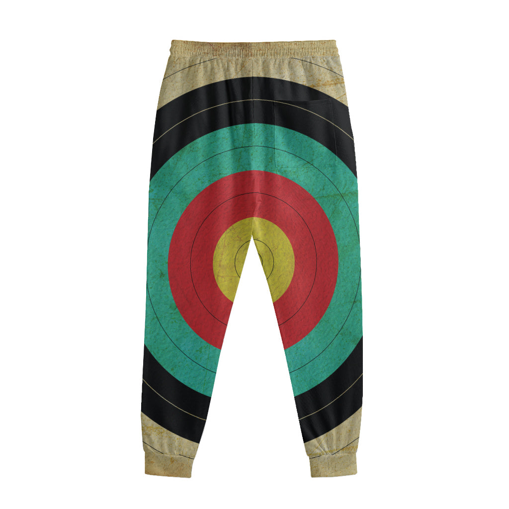 Grunge Bullseye Target Print Sweatpants