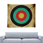 Grunge Bullseye Target Print Tapestry