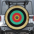 Grunge Bullseye Target Print Tire Cover With Camera Hole